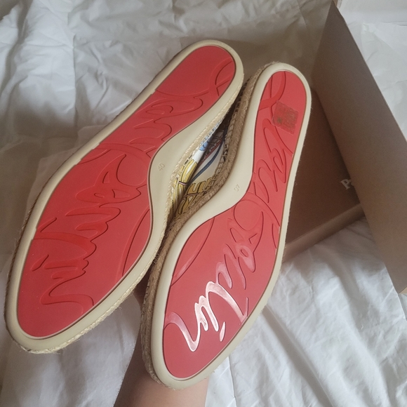 CHRISTIAN LOUBOUTIN  _ NEW satin Espadrilles - Picture 3 of 3